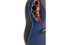Ovation Celebrity Elite Plus CE44P Mid Cutaway Blue Transparent Quilt Ovation Celebrity Elite Plus CE44P Mid Cutaway Blue Transparent Quilt